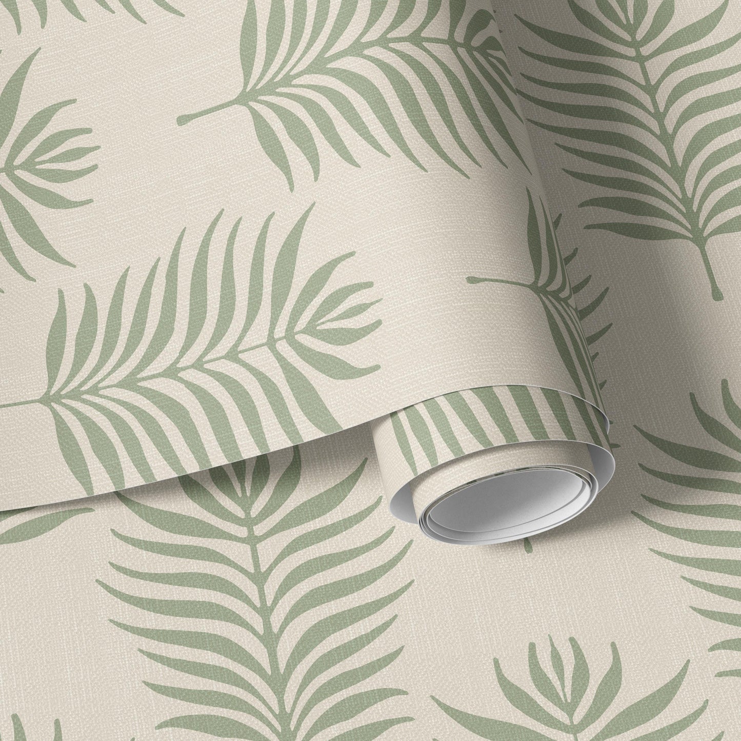 Boho Tropical Leaf Wallpaper