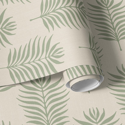 Boho Tropical Leaf Wallpaper