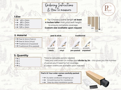 Rustic Woodland Toile Wallpaper