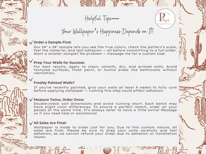 Western Toile Wallpaper