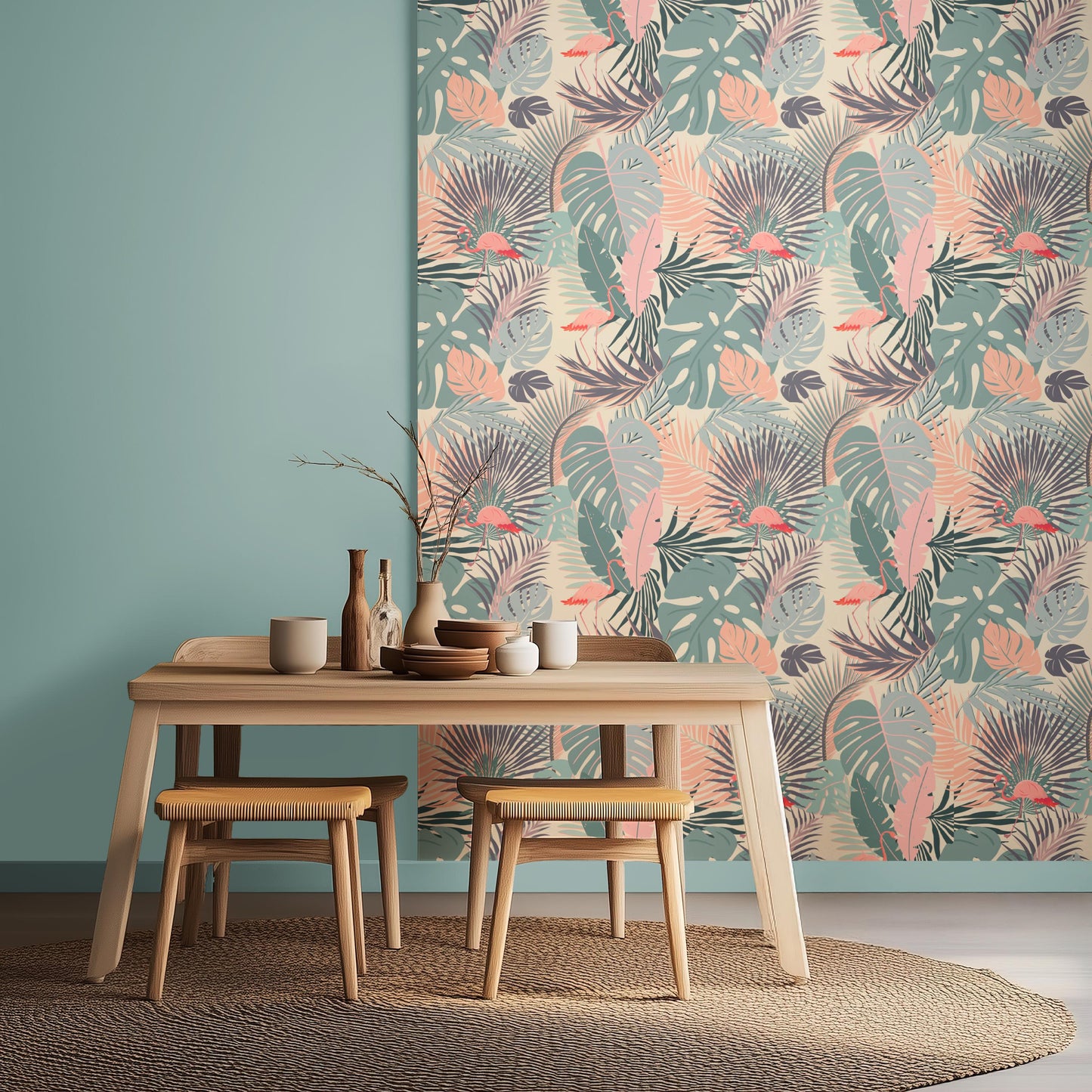 Flamingo Retro Palms