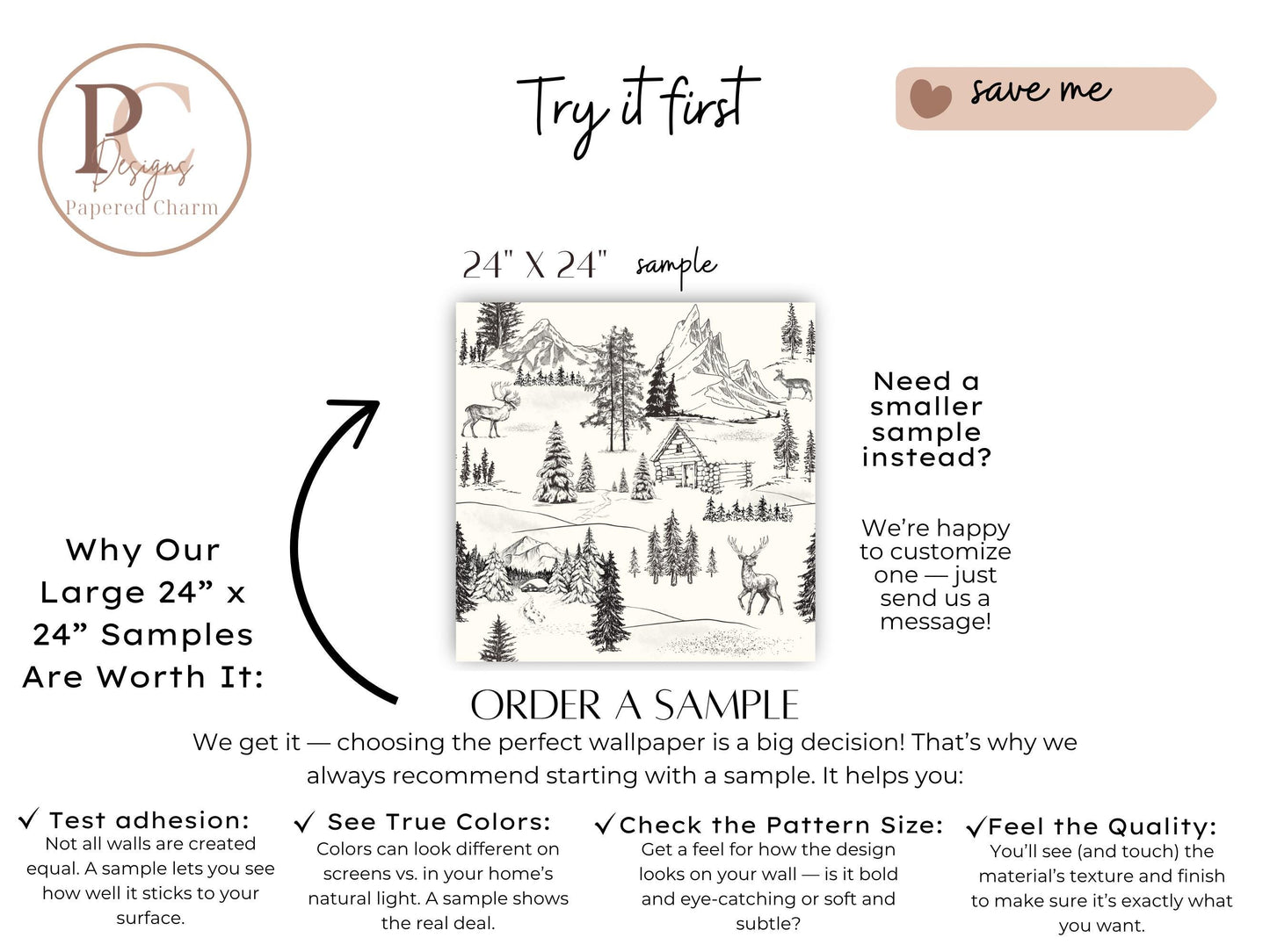 Wintery Forest Toile Wallpaper