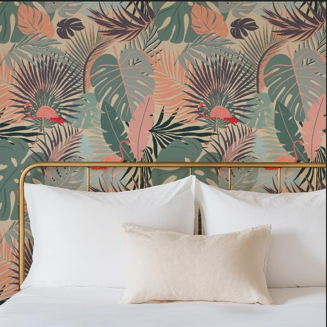 Flamingo Retro Palms