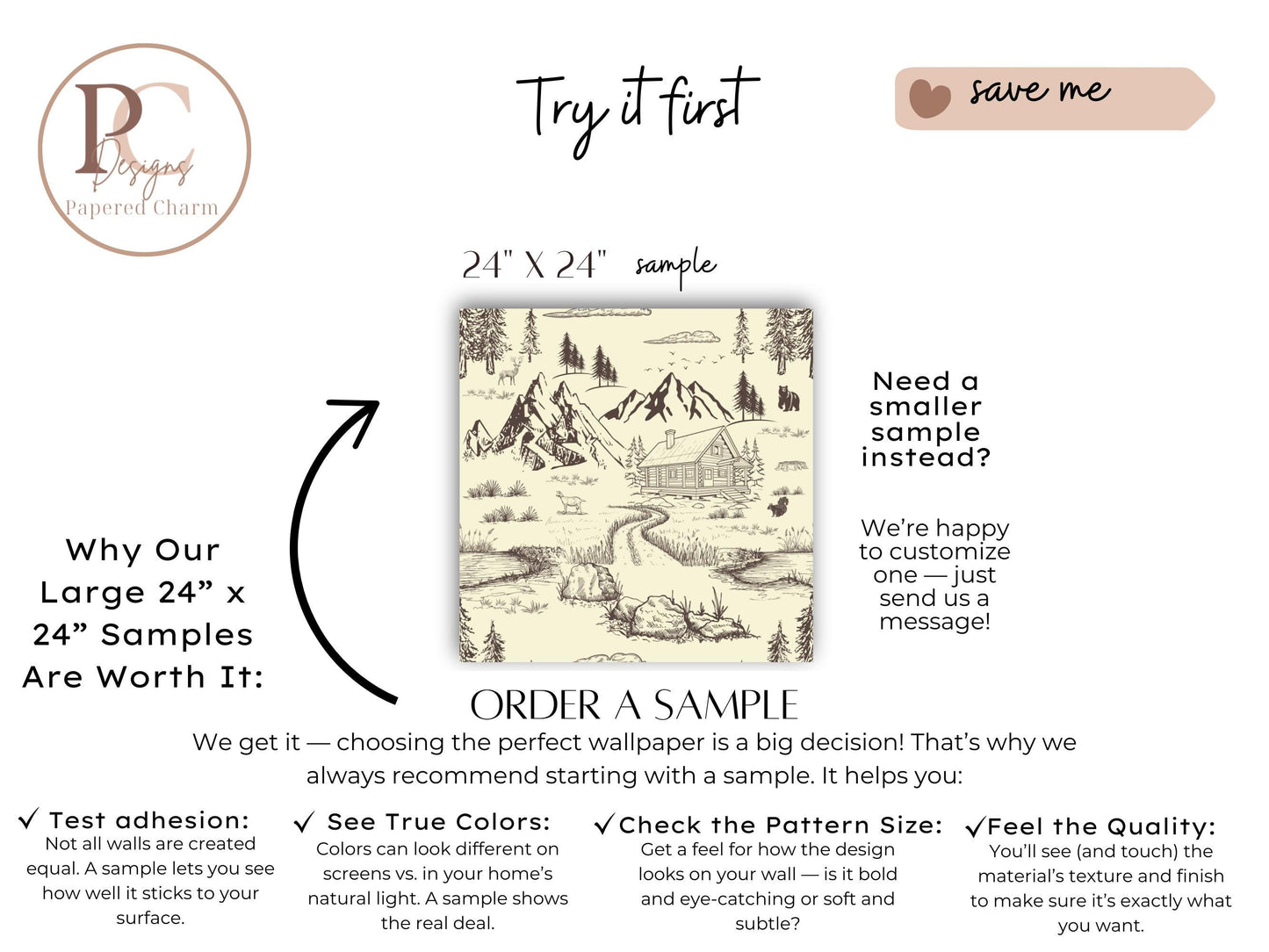 Rustic Woodland Toile Wallpaper