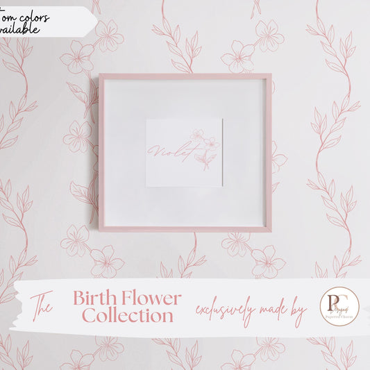 Violet Floral  February Birth Flower