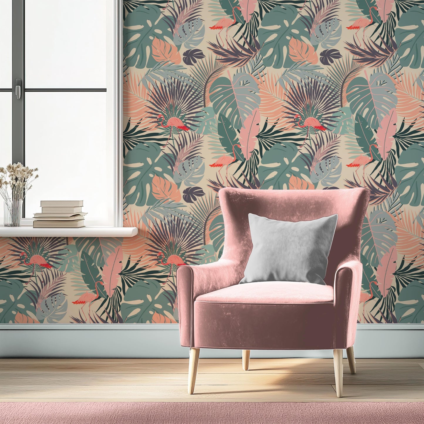 Flamingo Retro Palms